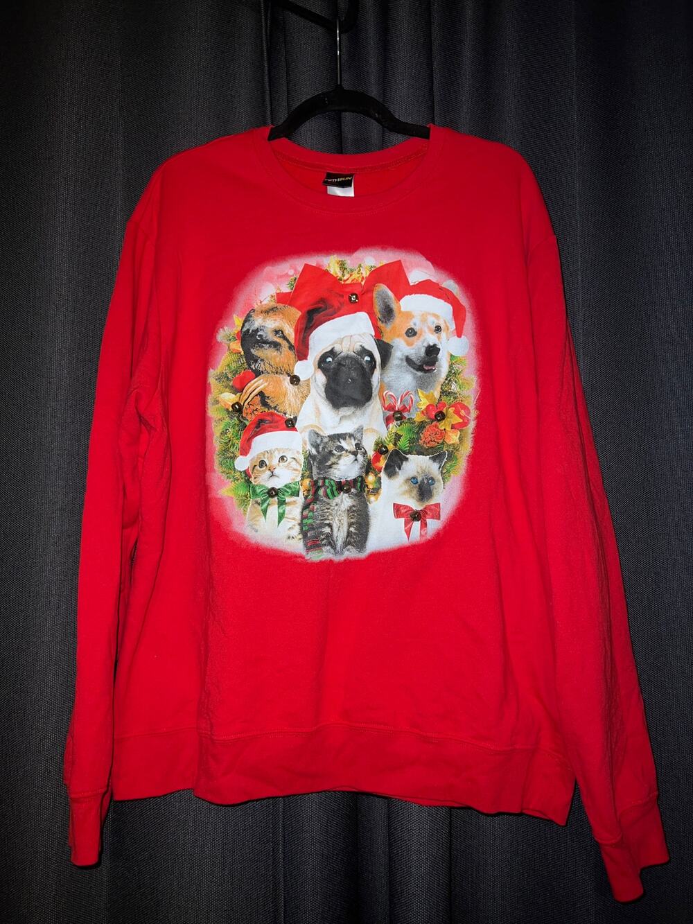 Ugly Christmas Sweater Xmas Sweatshirt Crewneck Size XXL